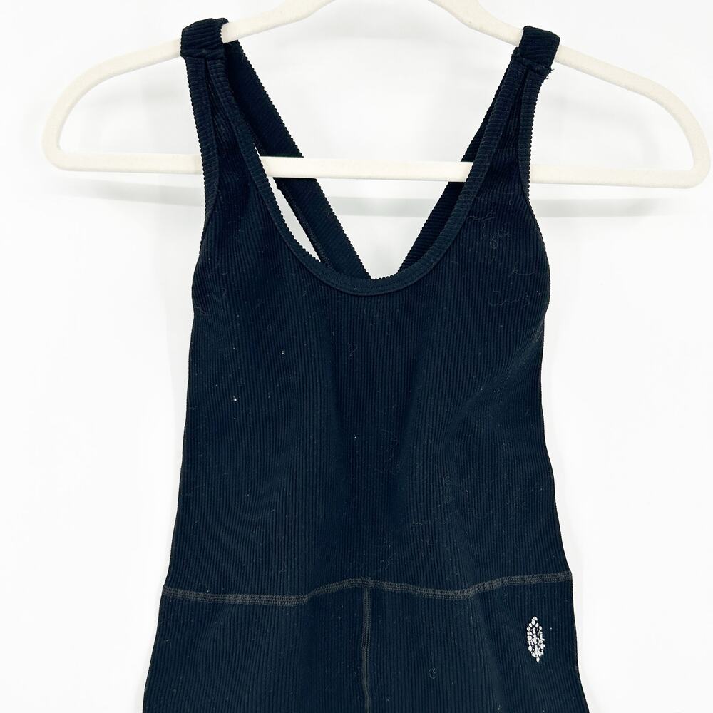 Free People Movement FP Womens Gym Free Throw Ribbed Onesie Yoga Jumpsuit Size L - Picture 3 of 8